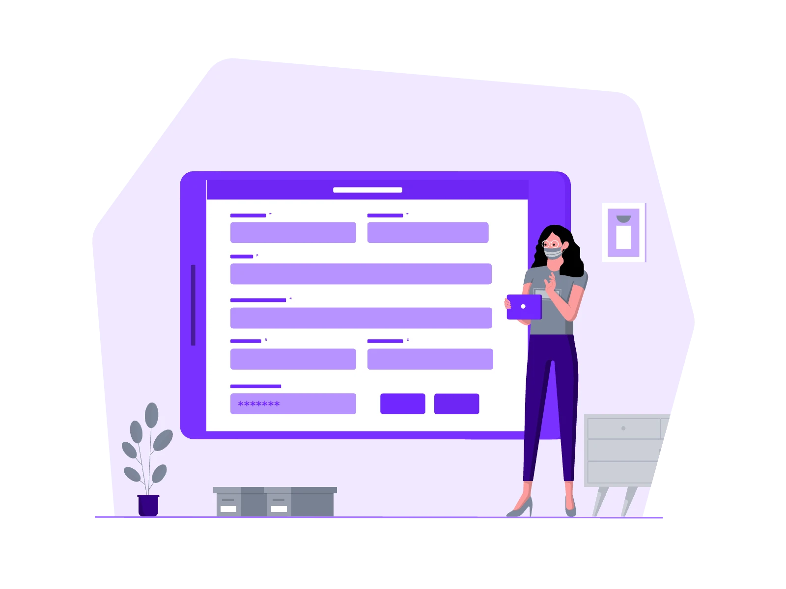 A woman conducting a presentation.