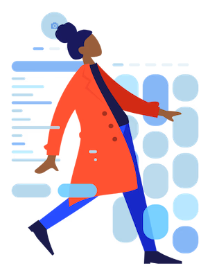 A young woman appearing in a dynamic pose looking carefree with outstretched arms.